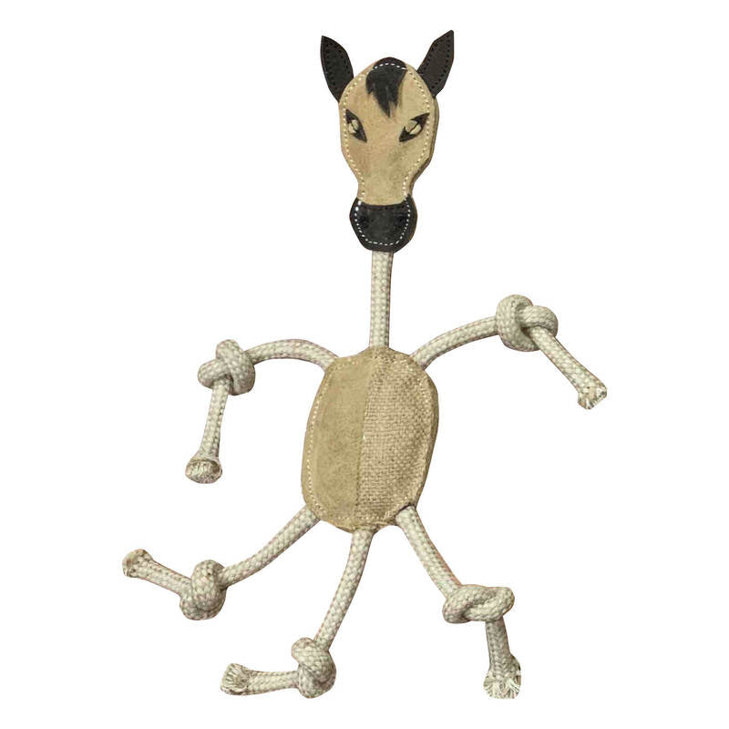 Jute &amp; Rope Horse 14"L x4"W