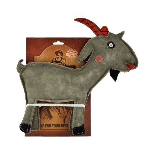 Farmer Brown Suede Pet Toys-Goat