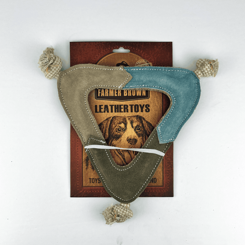 Farmer Brown Suede Pet Toys-Triangle