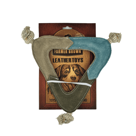 Farmer Brown Suede Pet Toys-Triangle