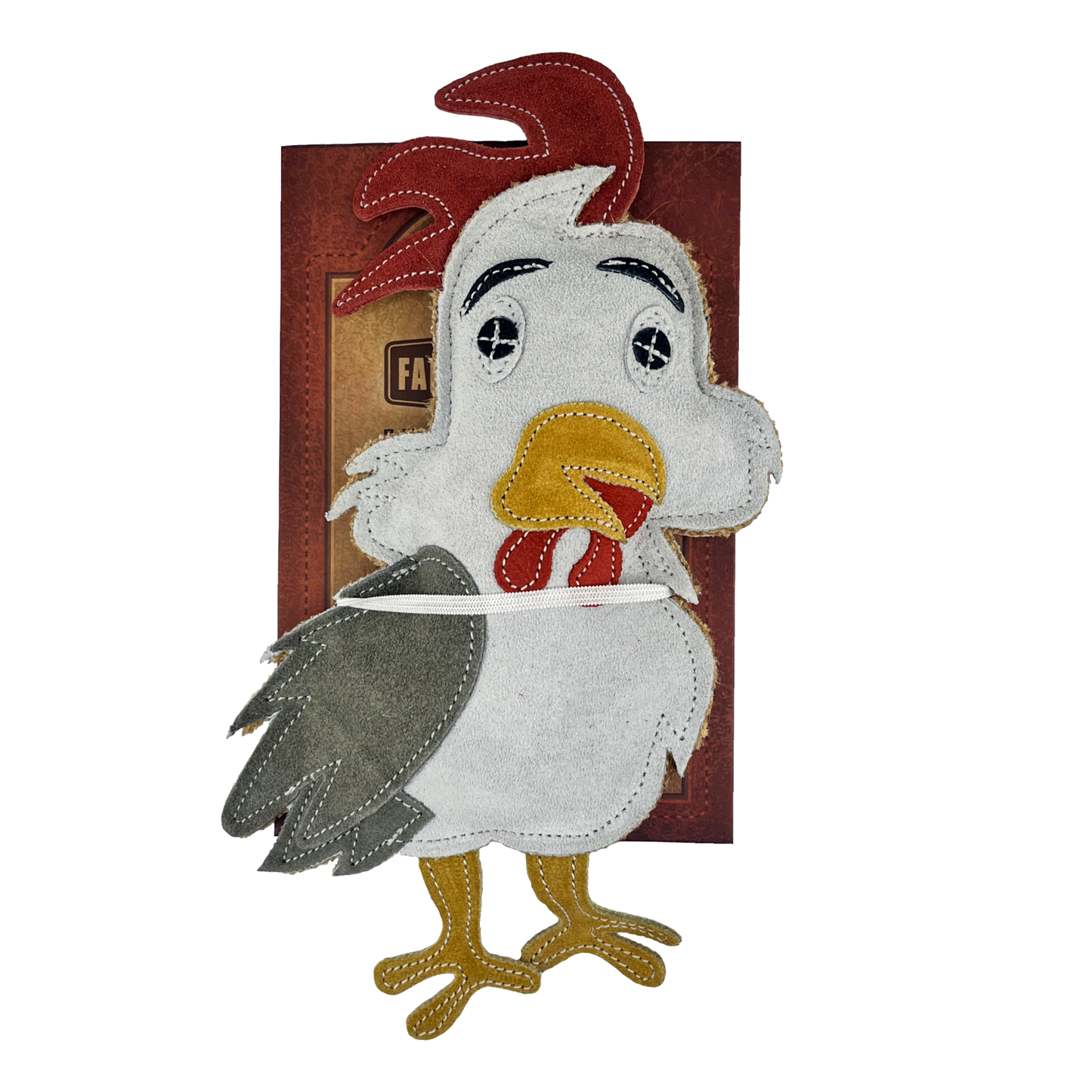 Farmer Brown Suede Pet Toys -Chicken