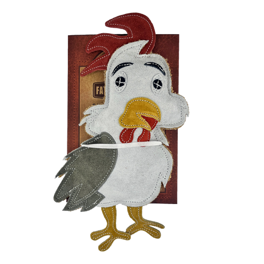 Farmer Brown Suede Pet Toys -Chicken
