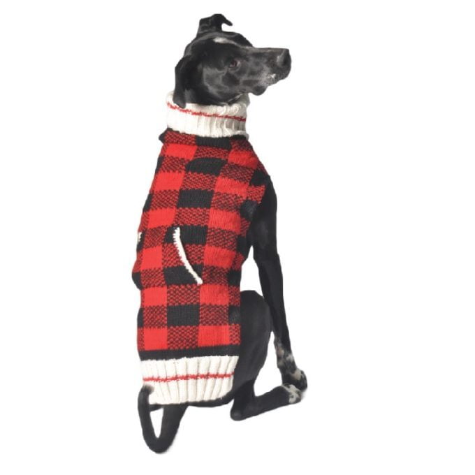 Chilly Dog Sweaters Shawl-Buffalo Plaid