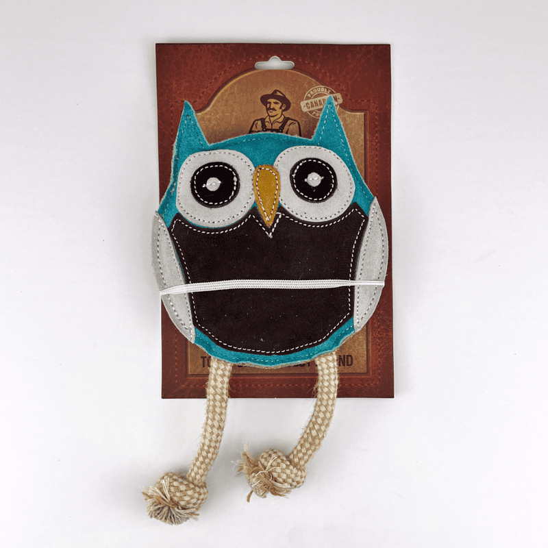 Farmer Brown Suede Pet Toys-Owl
