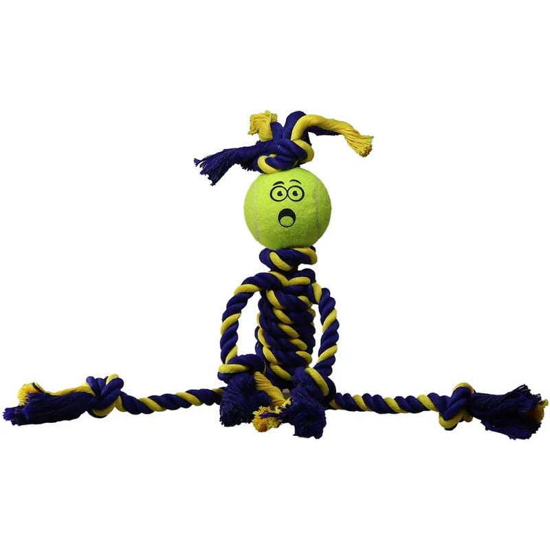 Braided Cotton Rope Rasta Man ( Mini w/ 1.5" Tennis Ball)