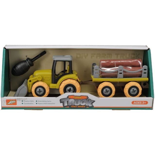 Truck & Combine DIY Set -Tractor & Wagon
