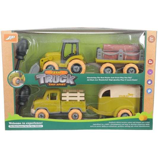 Truck & Combine Truck & Tractor Set