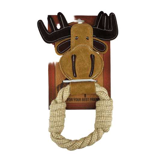 Farmer Brown Suede Pet Toys-Moose