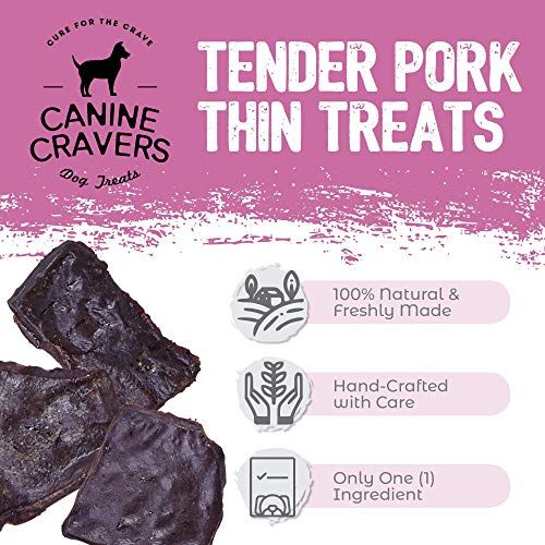 Canine Cravers Tender Pork Thins Dog Treats - 5.3 oz