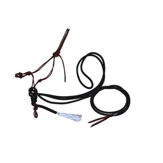 Burwash Kanga Horseman 4-Knot Hackamore W/Mecate Rein