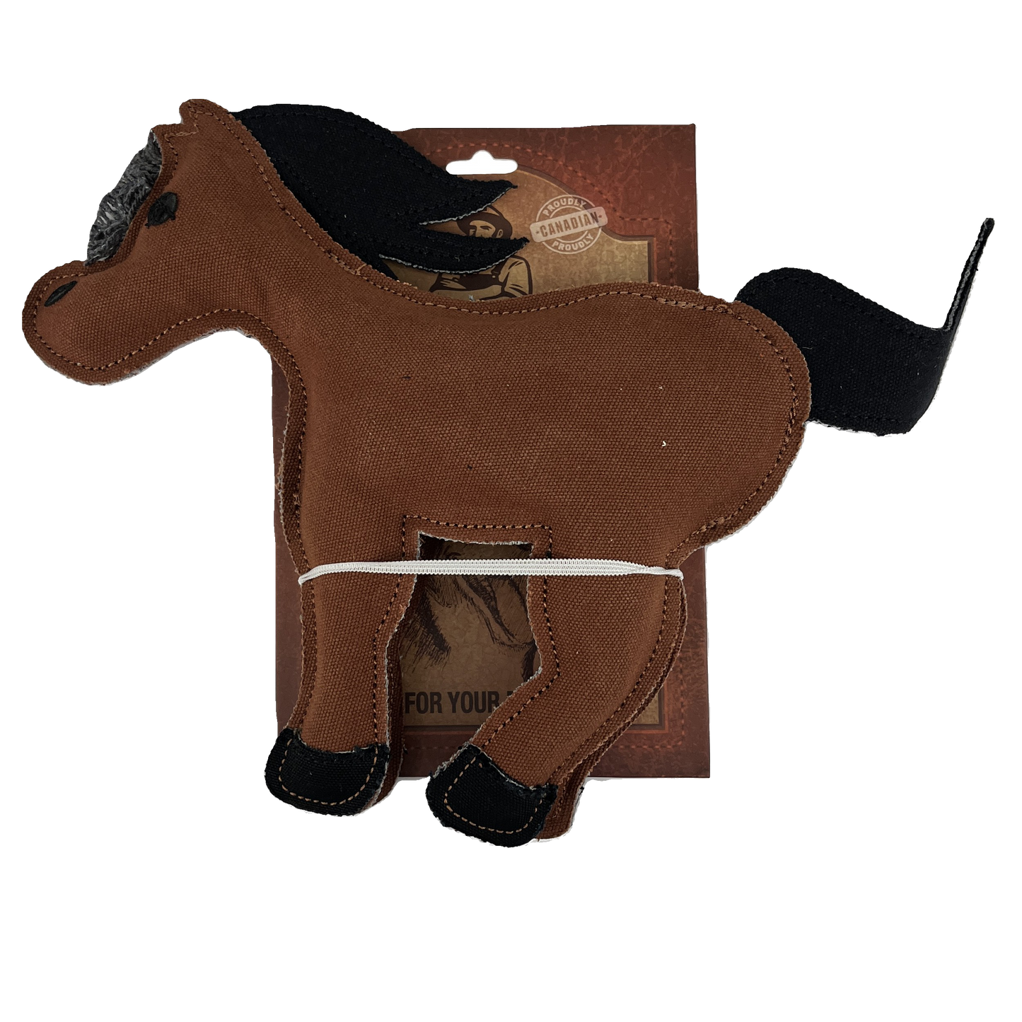Farmer Brown Canvas Pet Toy-Horse