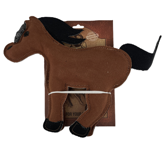 Farmer Brown Canvas Pet Toy-Horse