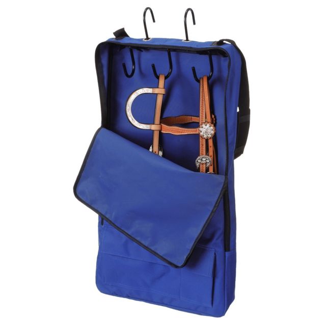 Tough 1 Halter/Bridle Bag w/3 Hook Rack-Blue
