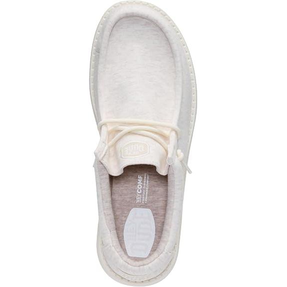 Hey Dude Men's Wally Stretch Jersey Shoes - Oatmeal