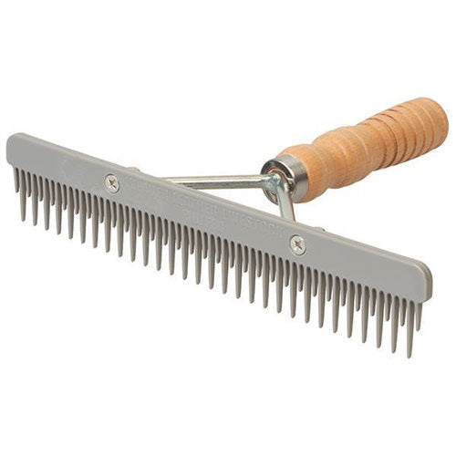 Weaver Plastic Fluffer Comb - Wood Handle - Irvine Tack & Western Wear