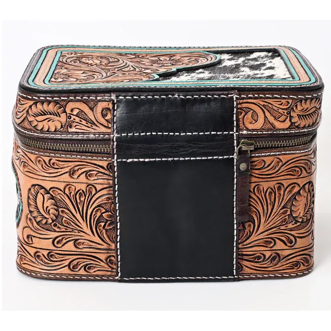 American Darling Hair-On Jewelry Case w/ Tooling