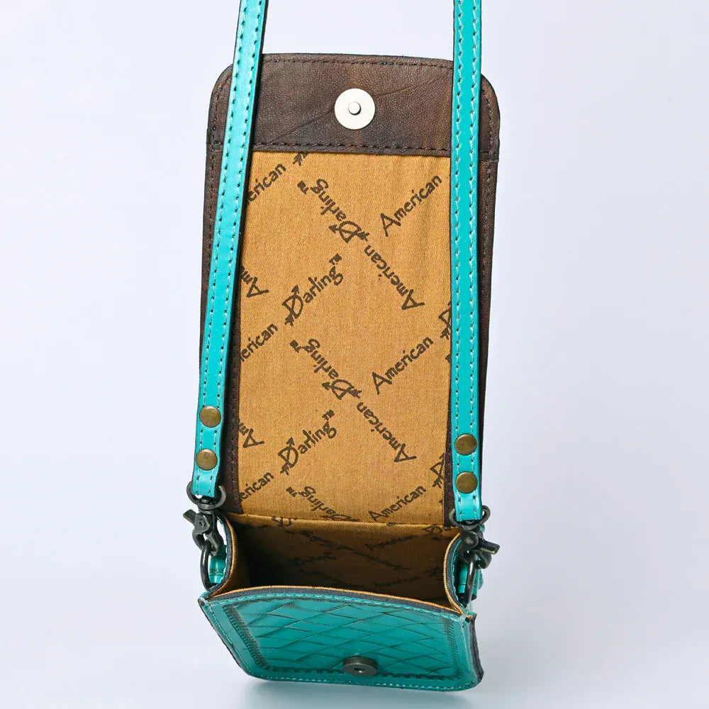 American Darling Leather Purse - Turquoise-1