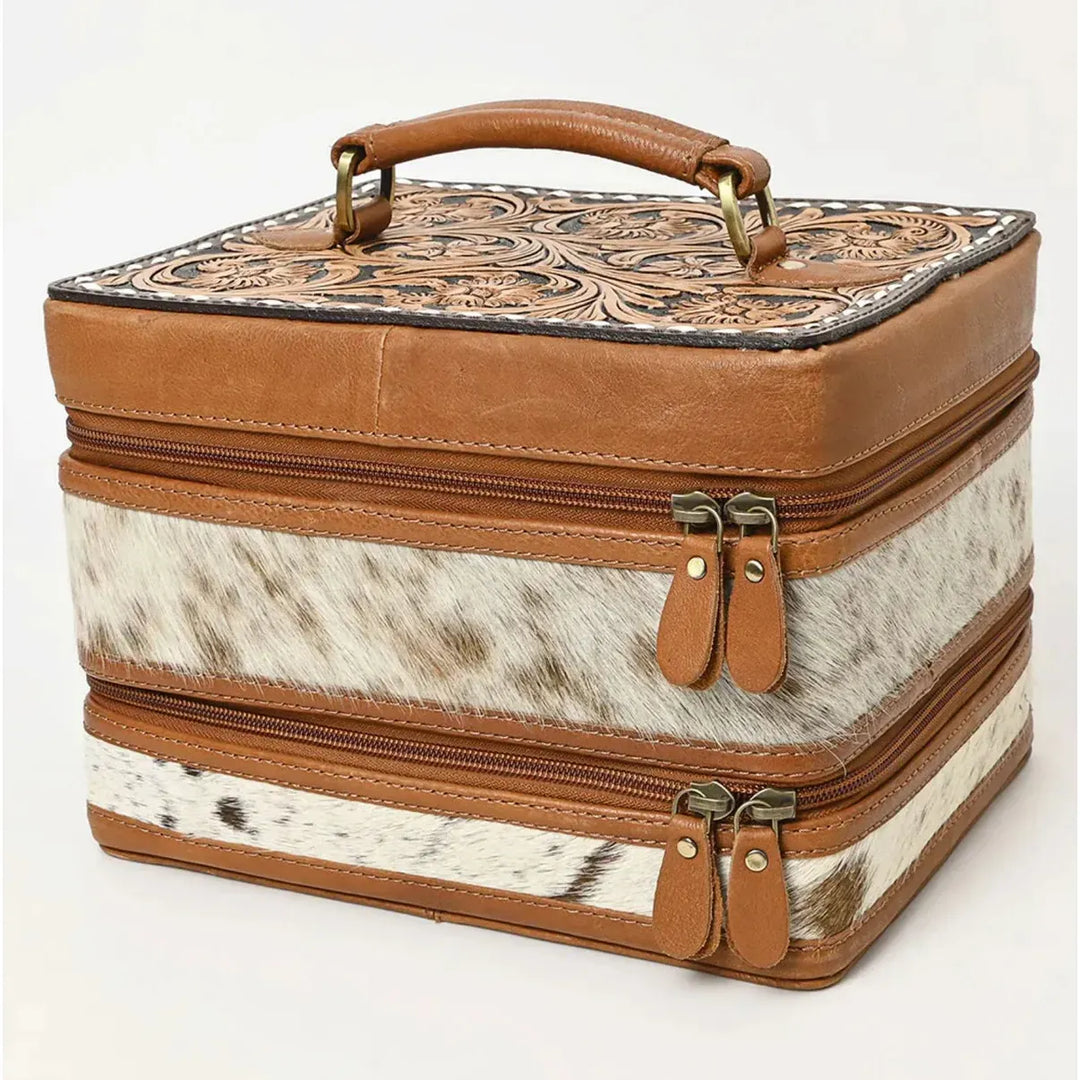 American Darling Leather Hide Jewelry Accessory Case