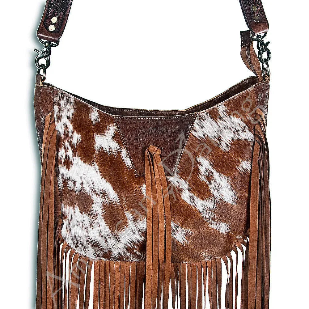 American Darling Crossbody Bag with Hair on Cowhide- Multiple Colours
