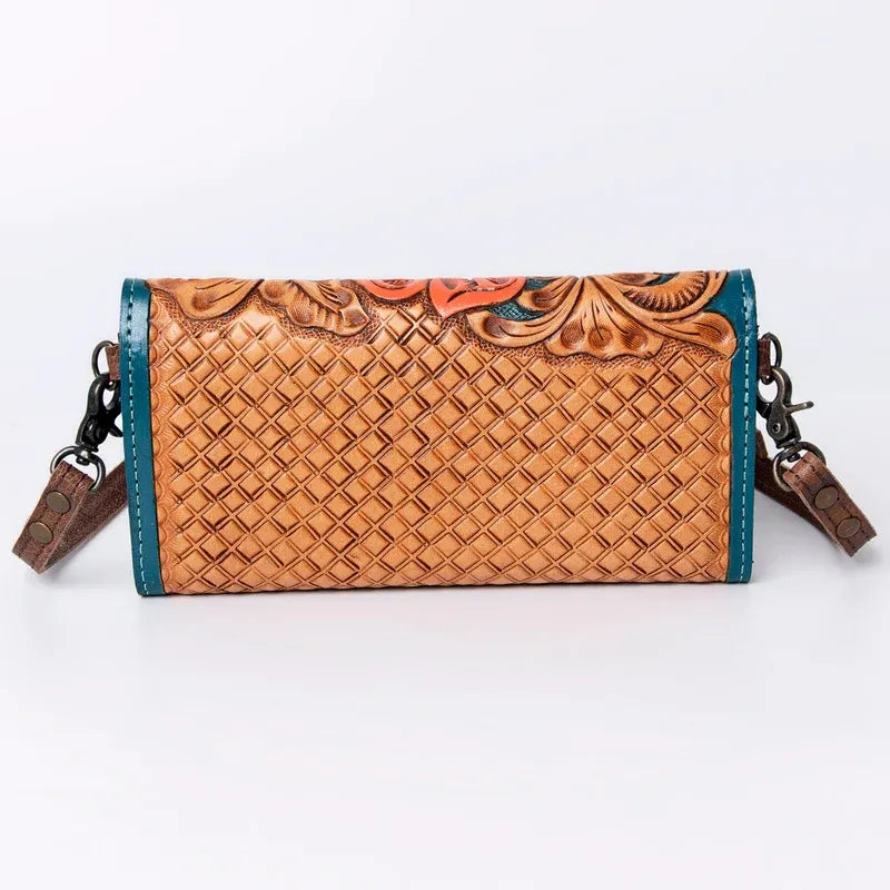American Darling Hand Tooled Leather Wallet-M