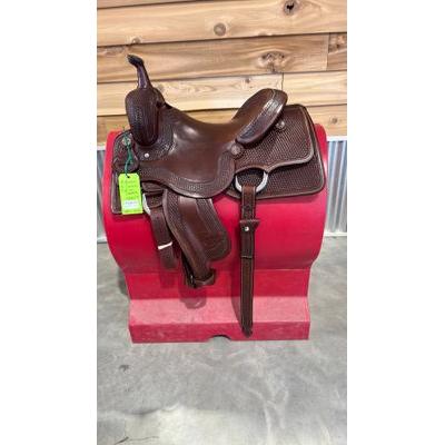 R. Ruelas  Custom 16" Cutting Saddle-0297-3421