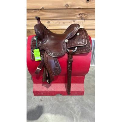 R. Ruelas Custom 15" Cowhorse Saddle-0297-3459