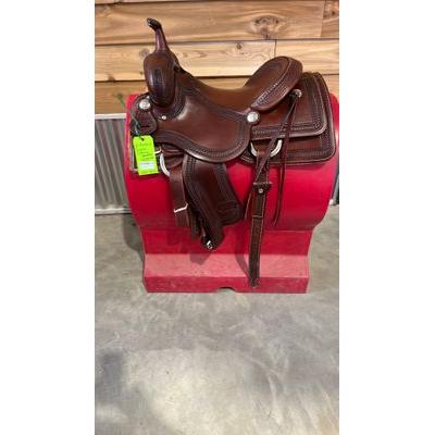 R. Ruelas  Custom 16" Cutting Saddle-0297-3170