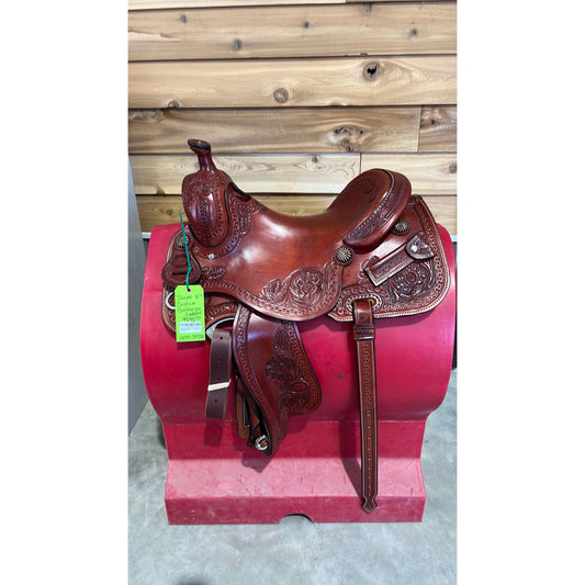 Irvine Custom 16" Cowhorse Saddle-0293-3432