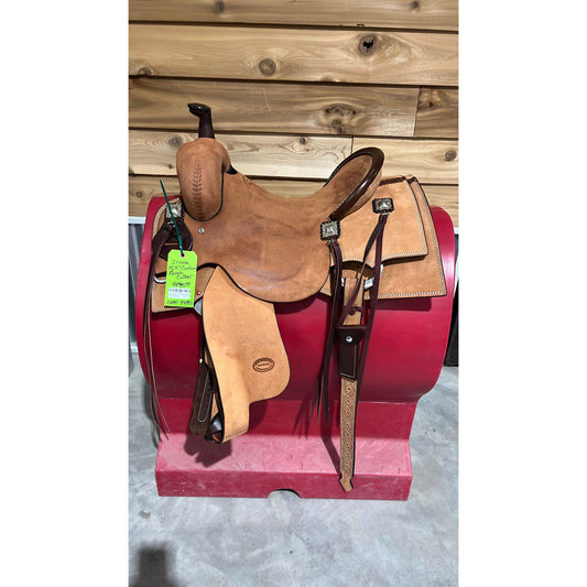 Irvine Custom 15.5" Ranch Cutting Saddle-0295-3480