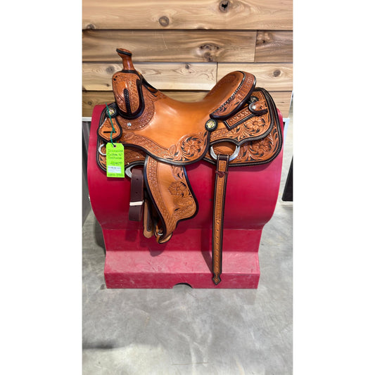 Irvine Custom USA 16" Cowhorse Saddle-0293-3450