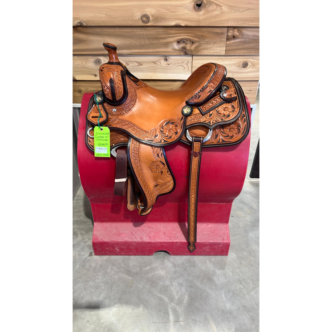 Irvine Custom USA 16" Cowhorse Saddle-0293-3450