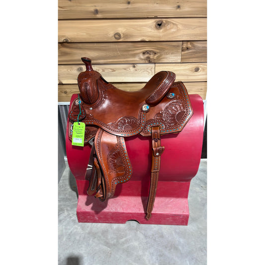 Irvine Custom 16" Cowhorse Saddle-0293-3435