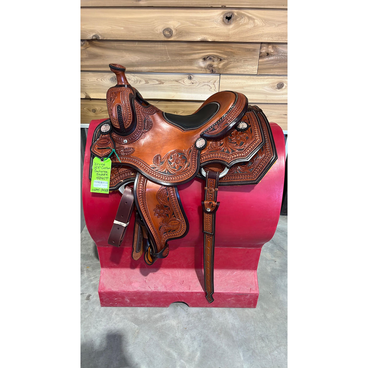 Irvine Custom 15.5" Cowhorse Saddle-0295-3458