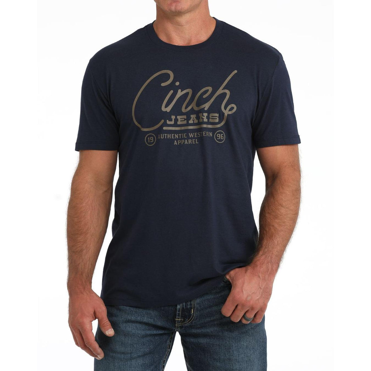 Cinch Mens Short Sleeve Tee Shirt - Navy