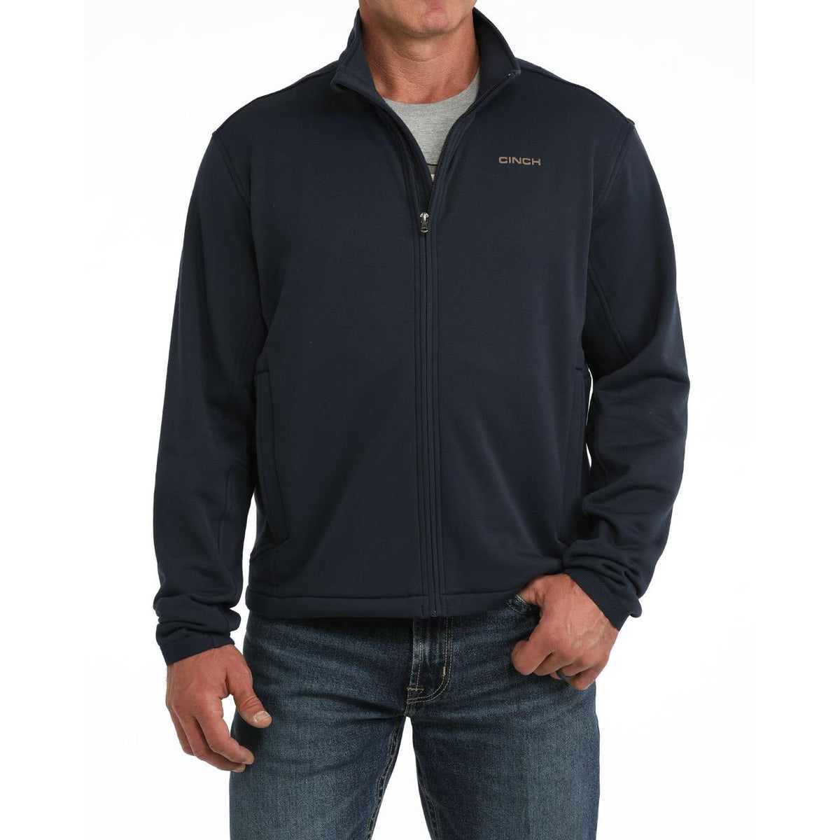 Cinch Mens Knit Jacket - Navy