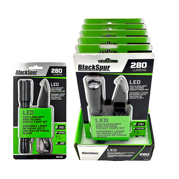 Flashlight & Folding Knife Set
