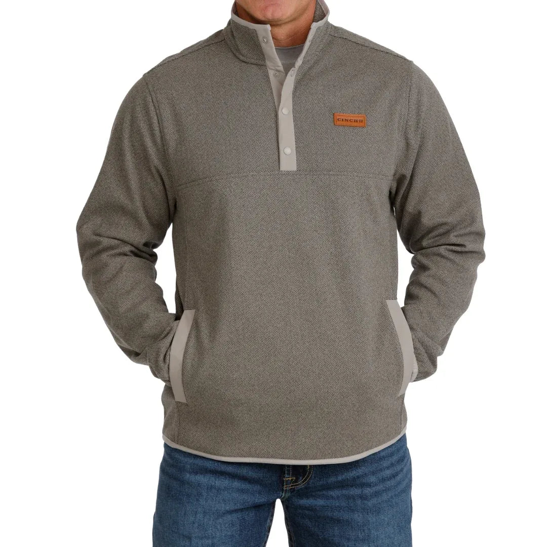 Cinch Men's 1/2 Snap Pullover- Grey