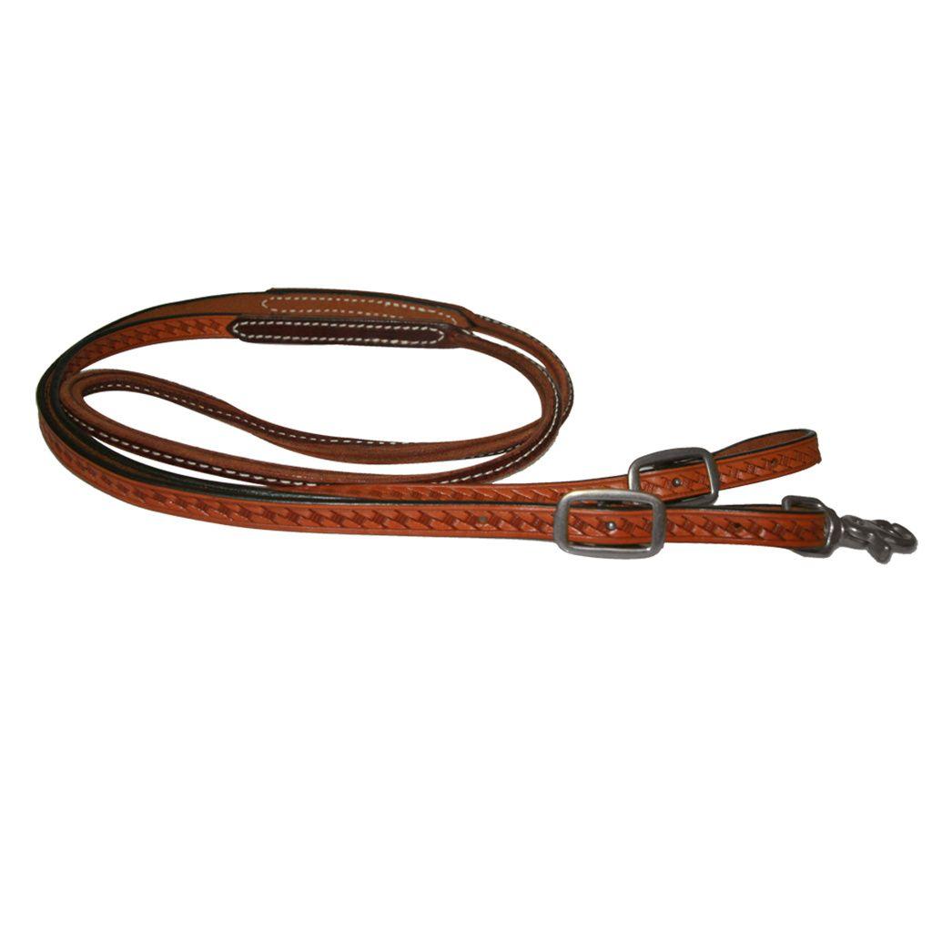 Aime Imports Roping Rein 5/8" x 8' Rolled and Sewn Center