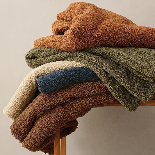 Hi End Accents Teddy 50 x 60 Throw Blanket- Multiple Colours