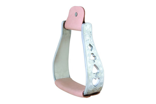 Aime Imports AL Stirrups Engraved Gambler w/Leather