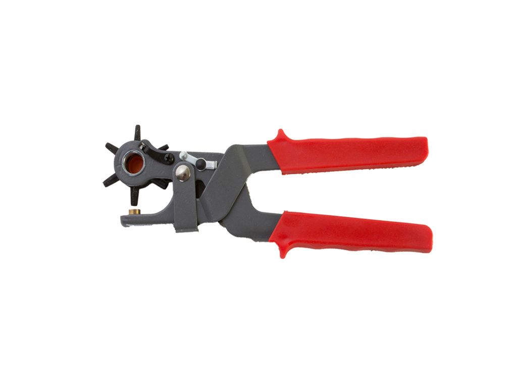 Aime Imports Revolving 6 Tube Leather Punch - Red