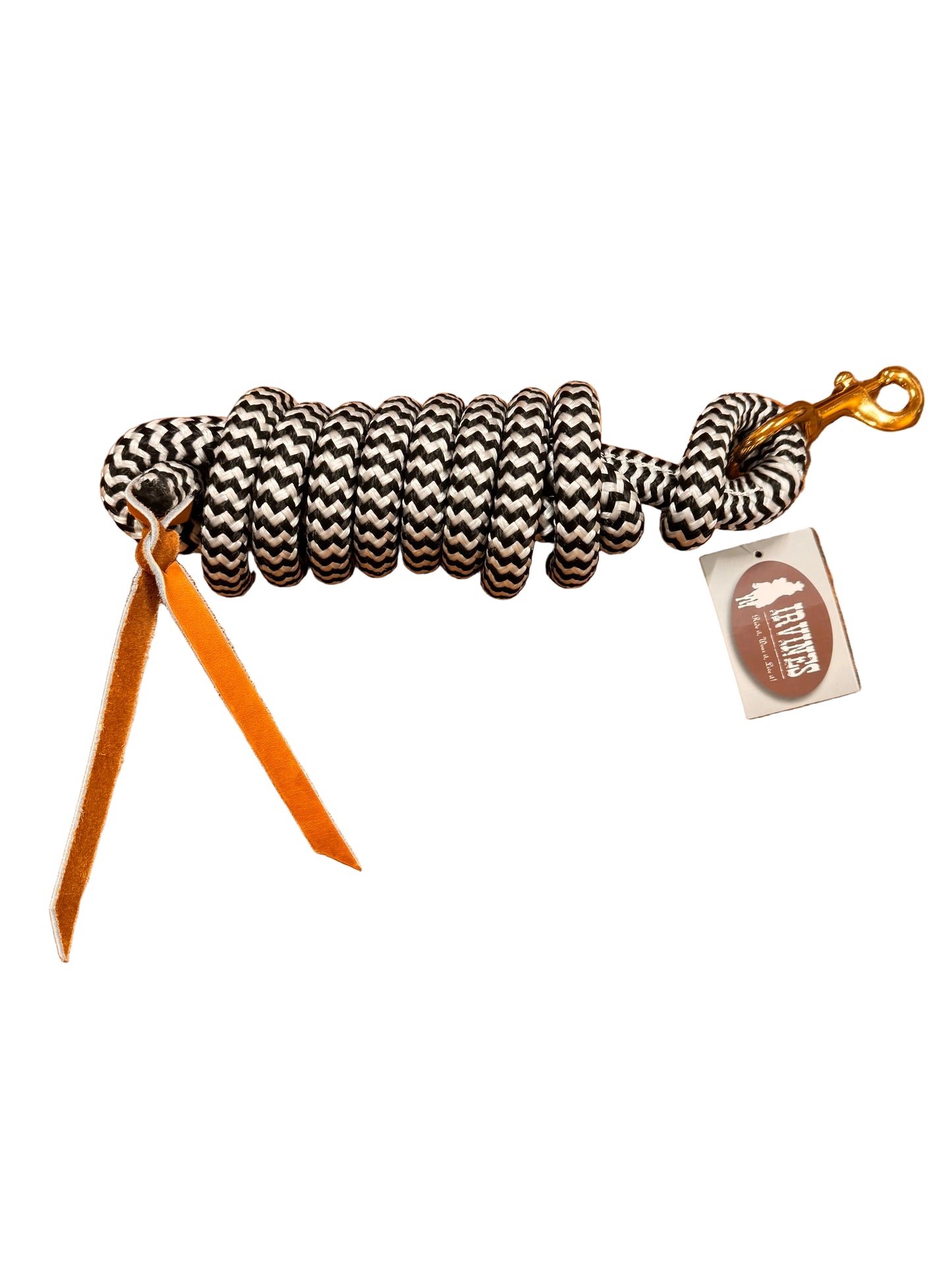 Irvine Cow Lead 9 ft 5/8" Lead w/Brass Plated Bolt Snap (Mixed Colours)