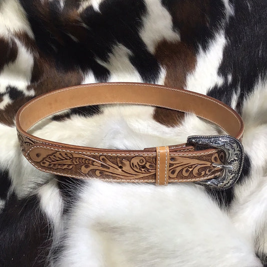 Men's Leaf  Pattern Belt