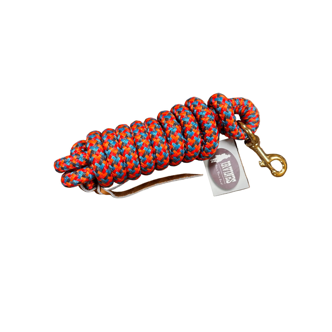 Irvine Cow Lead 9 ft 5/8" Lead w/Brass Plated Bolt Snap (Mixed Colours)