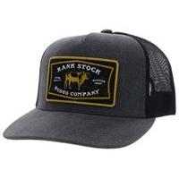 Hooey Ranch Stock Ball Cap- Charcoal/Black