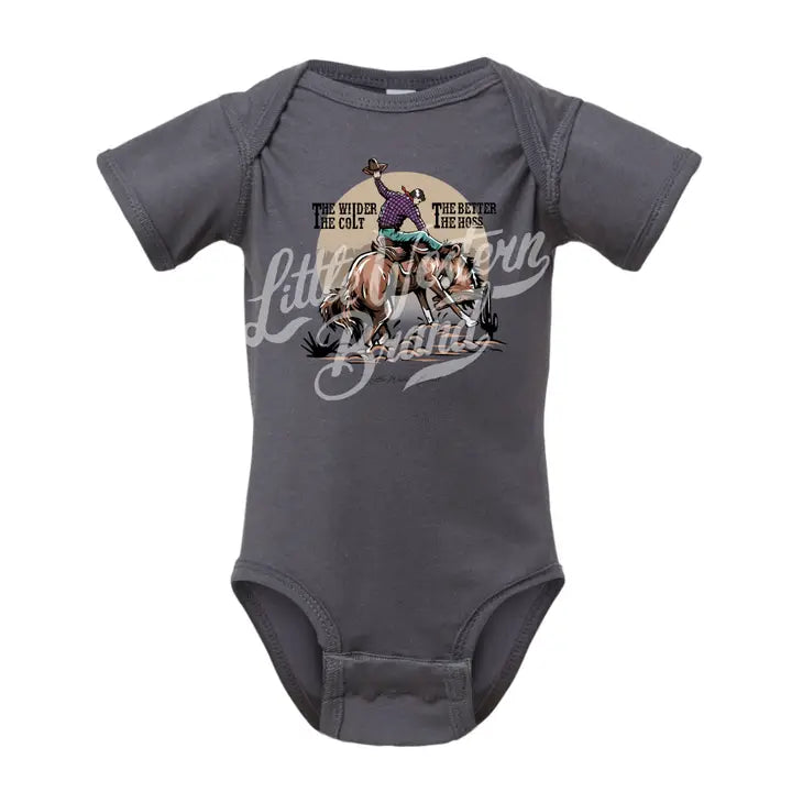 Little Western Brand The Wilder the Colt, The Better the Hoss- Slate