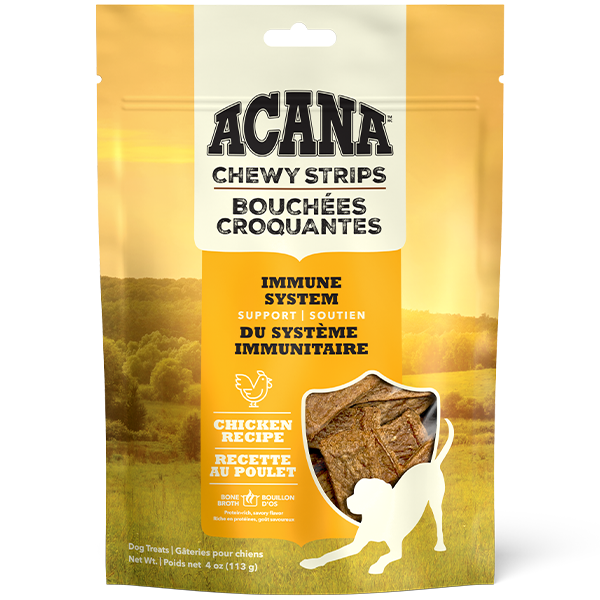 Acana Dog Treat Chewy Strips Chicken Immune Support - Irvine Tack & Western Wear