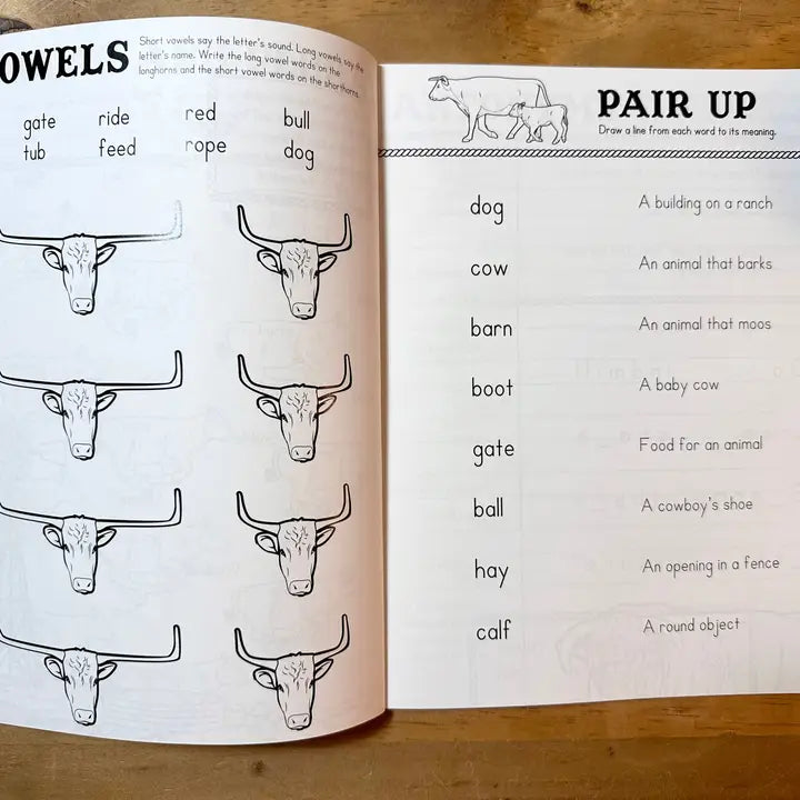 The Reading Ranch Cowboy Tom- Work Book 2