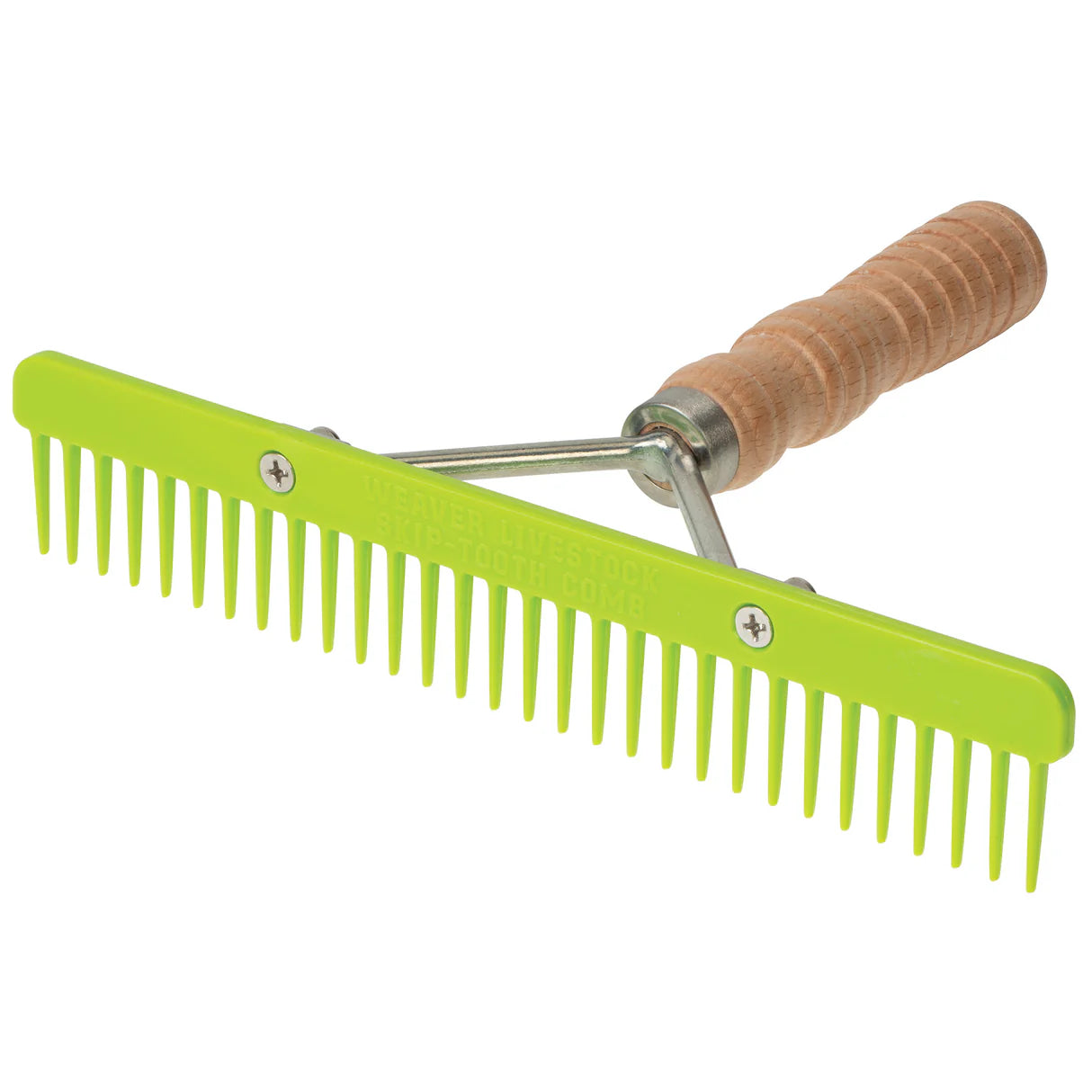 Weaver Skip Tooth Comb with Wood Handle and Replaceable Plastic Blade