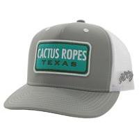 Hooey Cactus Ropes Trucker Cap-Grey/White